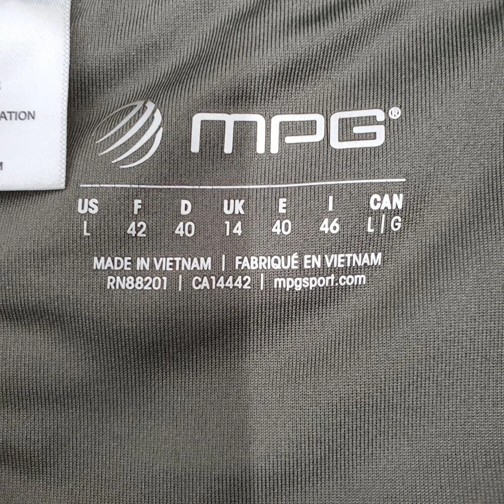 MPG Women's‎ Olive Combo Athletic Training Running Retro Run Shorts Size Large - Picture 9 of 11